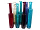 Riihimäen Lasi Oy art glassSet of seven Koristepullo ...