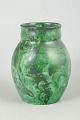 L'Art presents: Nittsjö, vase with marbled green glaze.