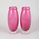 L'Art presents: Pair of Chribska glass vases.