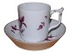 Antik K presents: Royal CopenhagenAntique coffee cup with purple flowers, green leaves and gold from 1800