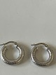 Creole earrings in 14 carat white gold.Diameter 1.8 cm.