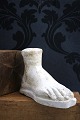 Decorative, old plaster cast of foot with fine patina...