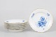 Royal Copenhagen Blue Flower Curved, set of six plates.