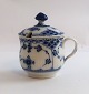 Lundin Antique presents: Royal Copenhagen. Blue Fluted, half lace. Mustard jar. Model 744. Height 8.5 cm. (1 ...