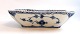 Lundin Antique presents: Royal Copenhagen. Blue fluted, half lace. Square bowl. Model 708. Width 20 cm. (2 ...