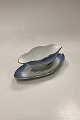 Danam Antik presents: Royal Copenhagen Blue Fish Set Sauce Bowl on a Fixed Dish No. 3003