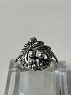 Silver ring with elegant pattern, size 54