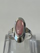 Antik Huset presents: Silver Ladies Ring with Pink StoneSize 58