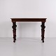 Osted Antik & Design presents: Wall Table / Console Table in Mahogany with Carved Round Legs from the 1880s