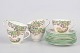 L'Art presents: Copeland England Spodes Byron, set of five coffee cups with matching saucers and five cake ...