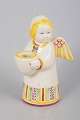 L'Art presents: Aluminia, faience angel candlestick. Designed by Nils Thorsson around 1942.