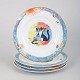 Rosina Wachtmeister for Goebel, set of four plates.