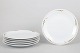 Set of six dinner plates from Rörstrand Fleur.