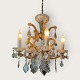 Glass chandelierwith many crystals*DKK 1400