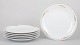 Set of six dinner plates from Rörstrand Fleur.