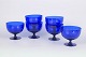 L'Art presents: Monica Bratt for Reijmyre, set of six art glass stemmed cups.