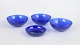 L'Art presents: Monica Bratt for Reijmyre, set of four art glass bowls.