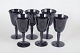 L'Art presents: Swedish glass maker, set of six wine glasses.