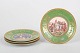 Capodimonte, set of four dishes with Napoleon scenes.