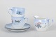 L'Art presents: Harald Wiberg for Bing & Grøndahl, two coffee cups with matching saucers and creamer.