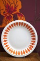 K&Co. presents: Retro lunch plate from Lyngby Porcelain (Danild) from the 60s. in the Orange Lotus pattern.