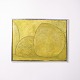 Signed painting on canvas with a modern motif in yellow ...