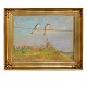 Johannes Larsen, 1867-1961, oil on canvas. Danish ...