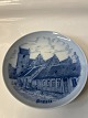 Bing & Grøndahl, plate with motif of Præstø town. Ø:. 18 cm.
