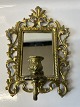 Wall candle holder with mirror in brass for ...