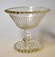 Sugar bowl in pressed glass, 19th century. Denmark.