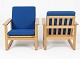 2 beautiful Børge Mogesen sleigh chairs in oak. Model ...