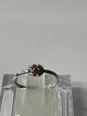 Ring with red stone in sterling silverSize 47