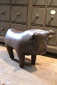 Original Dimitri Omersa leather footstool from the 60s ...