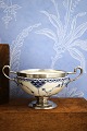 Rare, antique Blue Fluted, half lace sugar bowl from ...