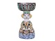 Antik K presents: Bjorn Wiinblad art potteryLady figurine with many colours