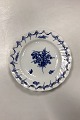 Danam Antik presents: Antique Royal Copenhagen Blue Flower Curved Plate, openwork