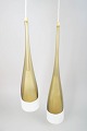 Pair of Scandinavian ceiling lamps.