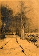 Pegasus – Kunst - Antik - Design präsentiert: Niss, Thorvald (1842 - 1905) Dänemark: Weg am Deich, 1891.