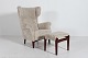 Fritz Hansen A/SWing back lounge chair with stool