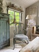 K&Co. presents: 2 Swedish rococo armchairs from the 19th century with upholstered seats...