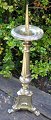 French church candlestick in bronze, 19th century.