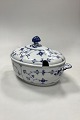 Danam Antik presents: Royal Copenhagen Blue Fluted Plain Oval Tureen No. 214