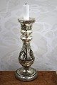 K&Co. presents: Large antique mouth-blown candlestick in Mercury Glass from the 19th century...