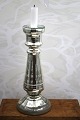 K&Co. presents: Large antique French mouth-blown 19th century candlestick in Mercury Glass.H: 30,5cm...