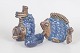 Three fish figurines by Ego Fischer, Sweden.