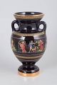 Greek porcelain vase with 24 karat gold decoration.