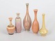John Andersson for Höganäs, set of five miniature vases.