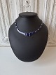 Beautiful articulated necklace in silver and lapis