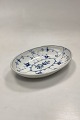 Danam Antik presents: Bing and Grondahl Blue Fluted / Blue Fluted Oval Dish with Logo No. 2077