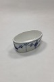 Danam Antik presents: Bing and Grondahl Blue Painted / Blue Fluted Oval Salt Dish